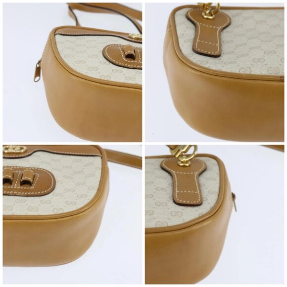 GUCCI Micro GG Supreme Shoulder Bag PVC Beige Gold - Picture 16 of 16